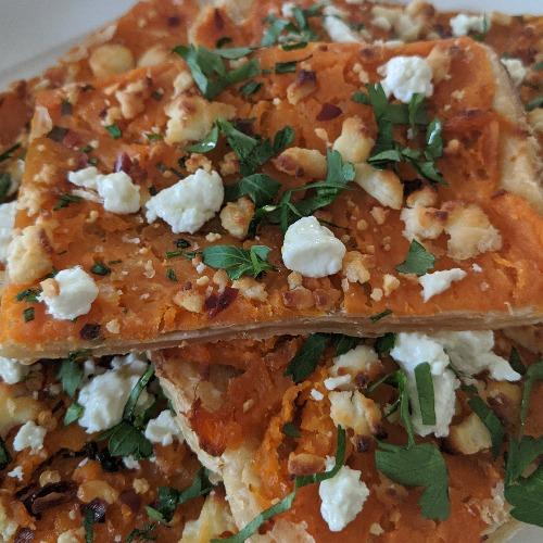 Sweet Potato Galette With Side Greens & Cookie